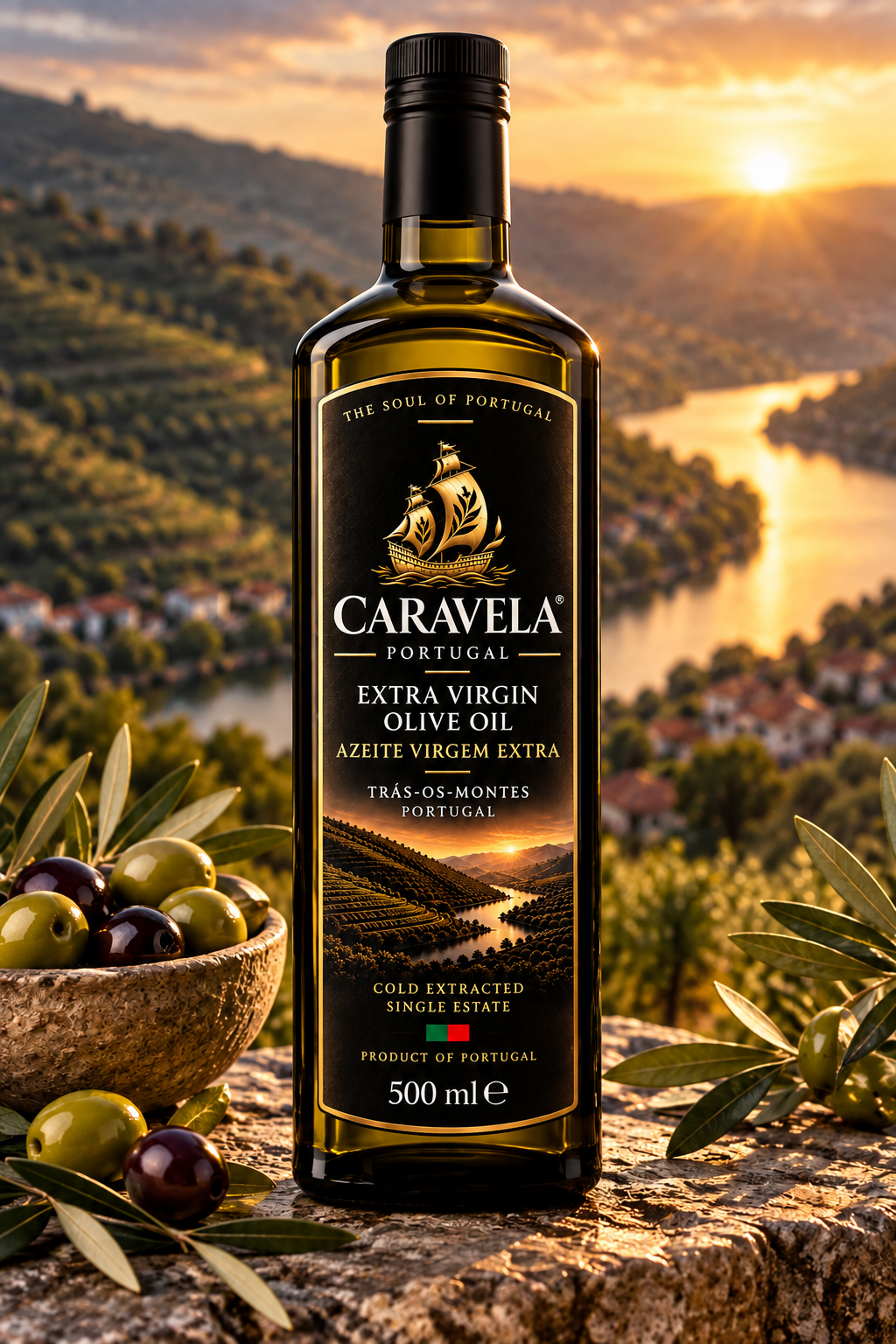 CARAVELA® – Huile d’Olive Vierge Extra – 500 ml